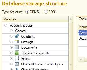 Publications: Data processor for view the 1C database structure