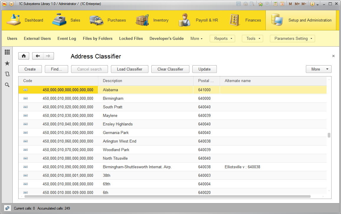 Addressed classifier