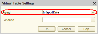 Lesson 13 (4:30). Reports / Getting current values from a periodic information register / In Designer mode / Query for a data set / Virtual table parameters